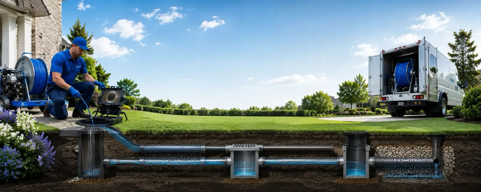 Outdoor drain cleaning information for Bosque, NM